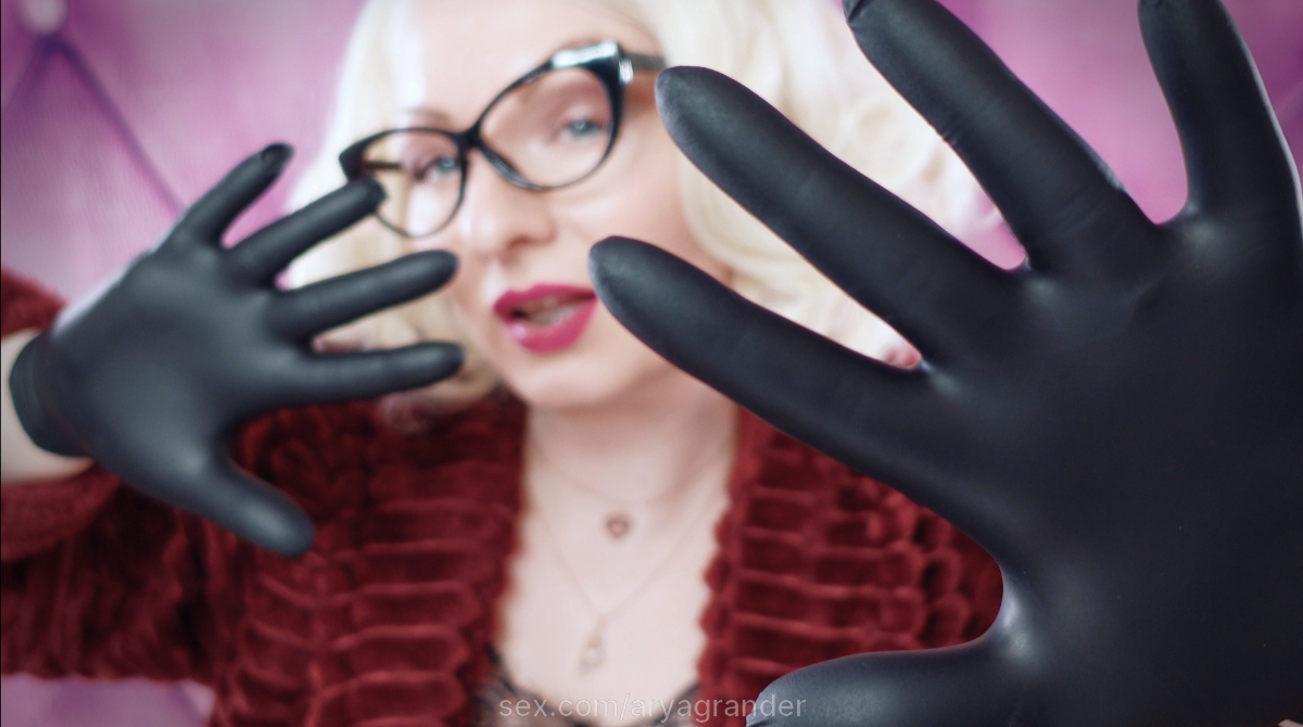 nitrile gloves fetish