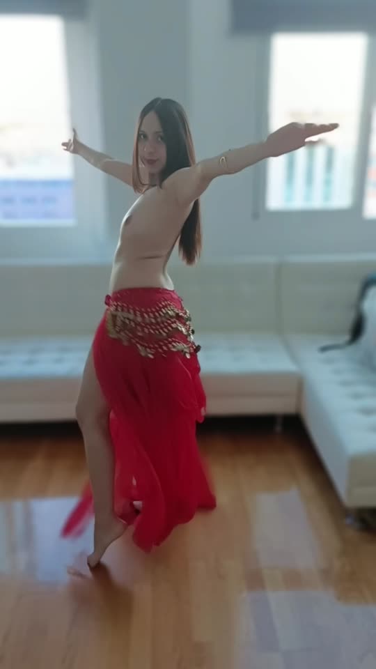 Topless Belly Dancing Video