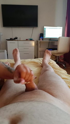 Hand job and cum