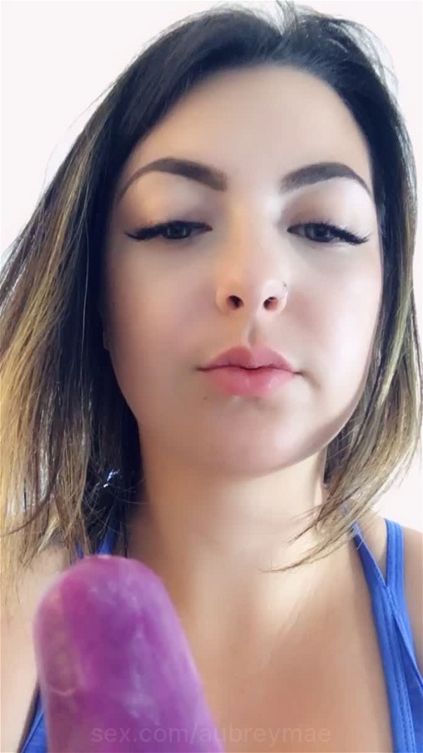 Aubrey Mae Wishing This Was More Than Just A Popsicle 👅 Sexy 