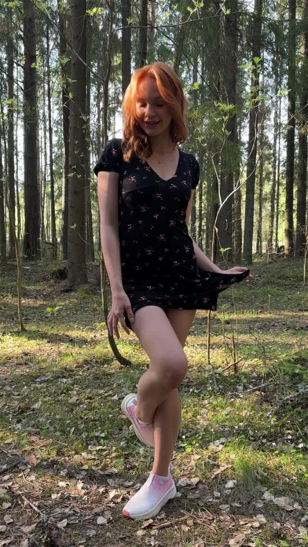 Verlonis I M Your Naughty Woodland Fairy Skirtup Pussy Ass Teen Redhead Outdoorfun