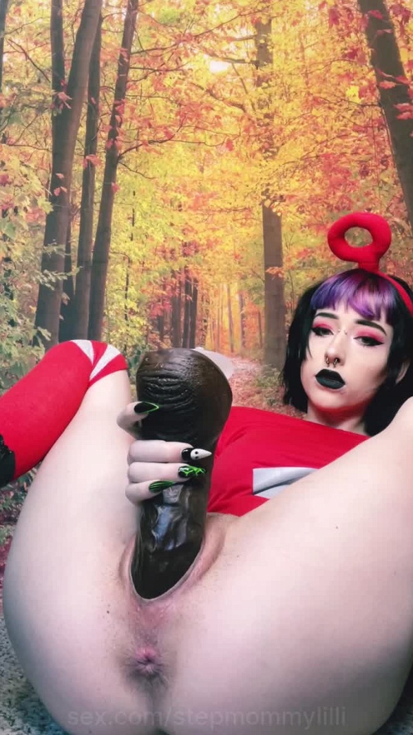 Stepmommy Goth Slut Rides Bad Dragon Dildo Stilettos Heels Ridedildo Dildo Riding Dildo 