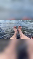 Feet in the river